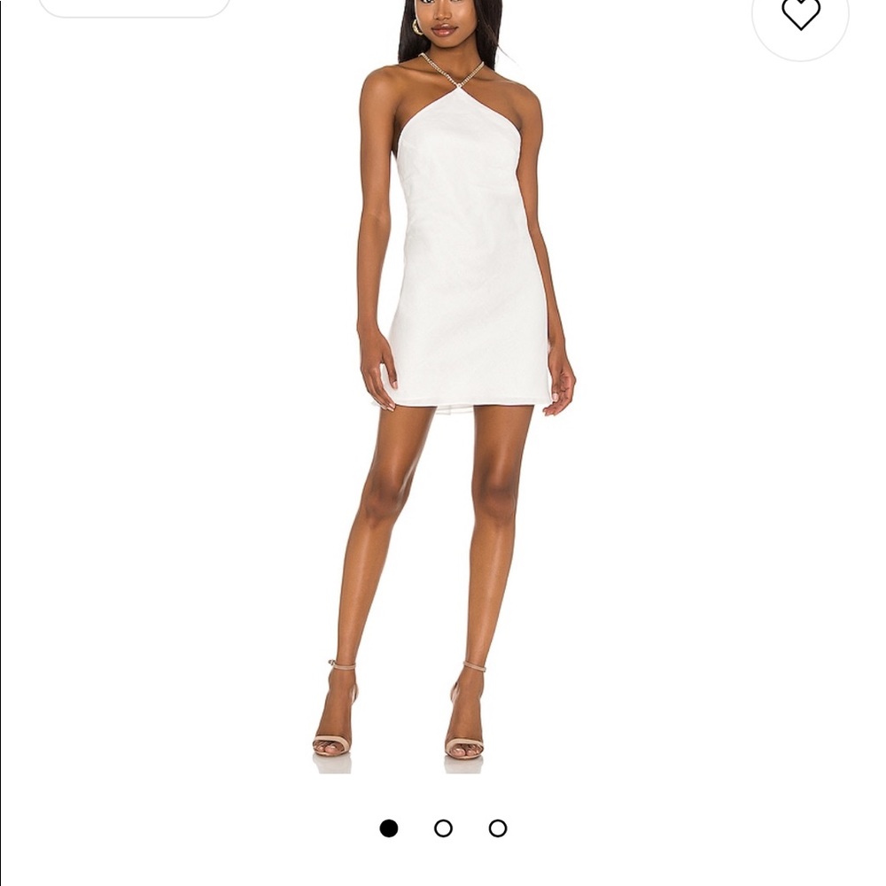 Amanda Uprichard Claudia X Back Chain Dress